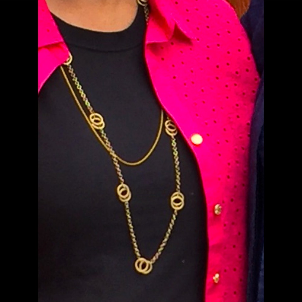Gold Colored Chain Necklace